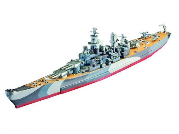 65128 Revell Подарочный набор. Американский линкор U.S.S. Missouri (1:1200)